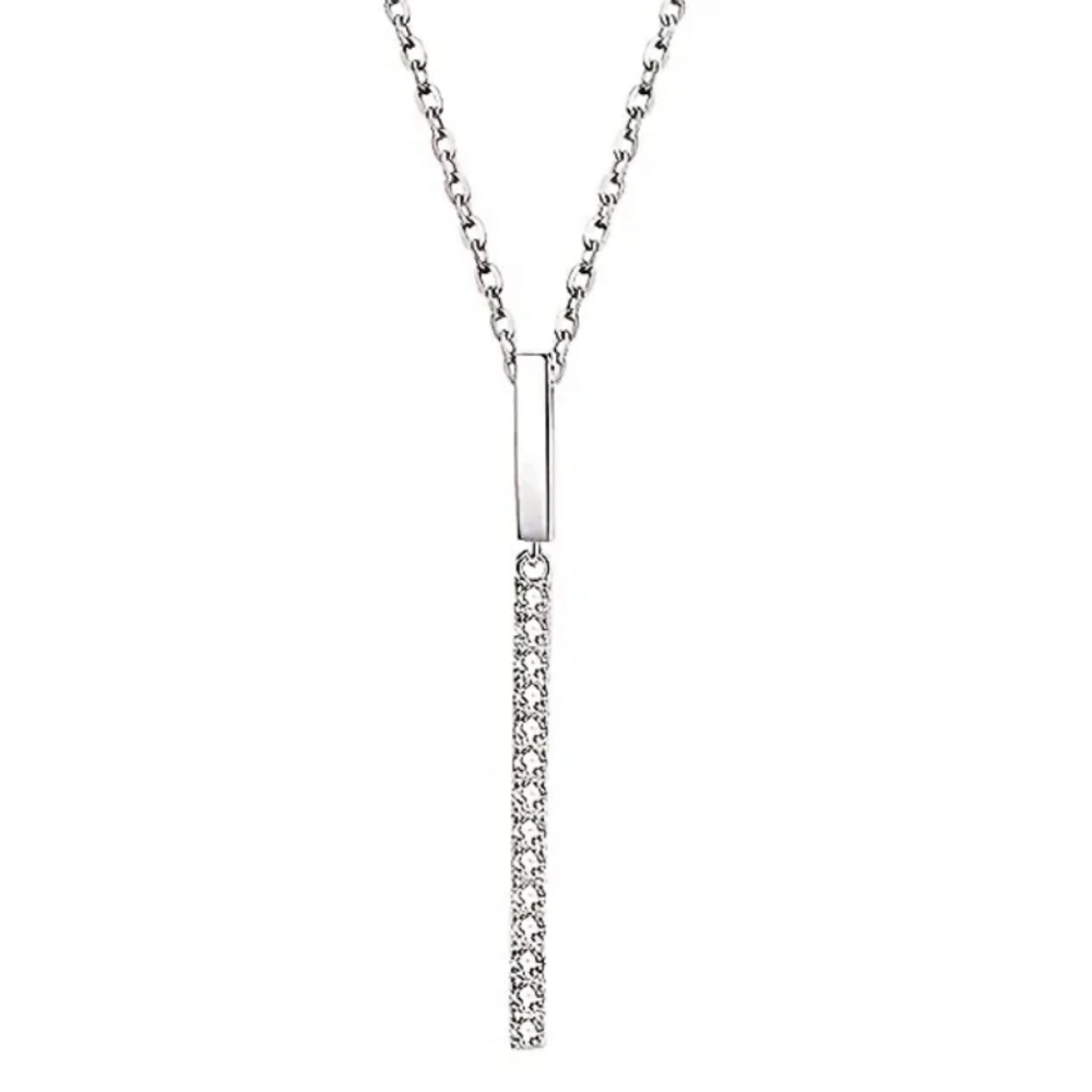 Elegant 925 Sterling Silver Pendant Necklace - Picture 3 of 7